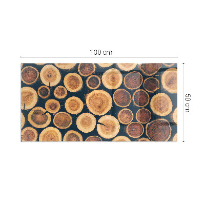 Obdĺžnikové sklo pod kachle Krabica s dreveným rámom