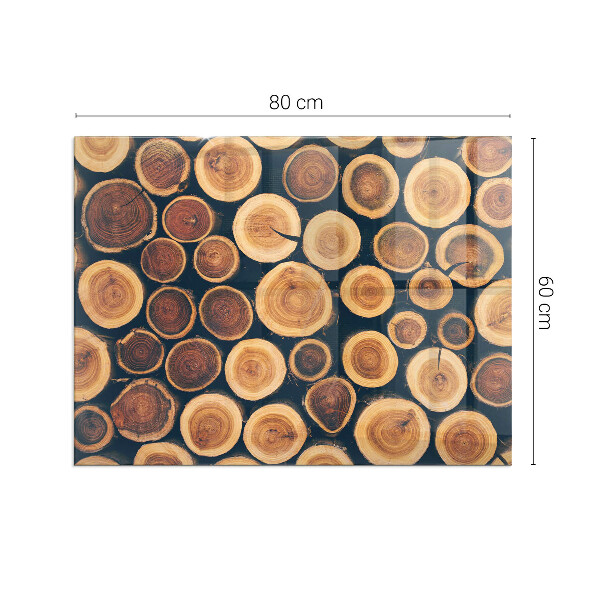 Obdĺžnikové sklo pod kachle Krabica s dreveným rámom