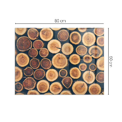 Obdĺžnikové sklo pod kachle Krabica s dreveným rámom
