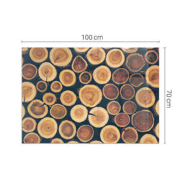Obdĺžnikové sklo pod kachle Krabica s dreveným rámom