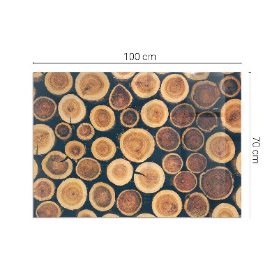 Obdĺžnikové sklo pod kachle Krabica s dreveným rámom