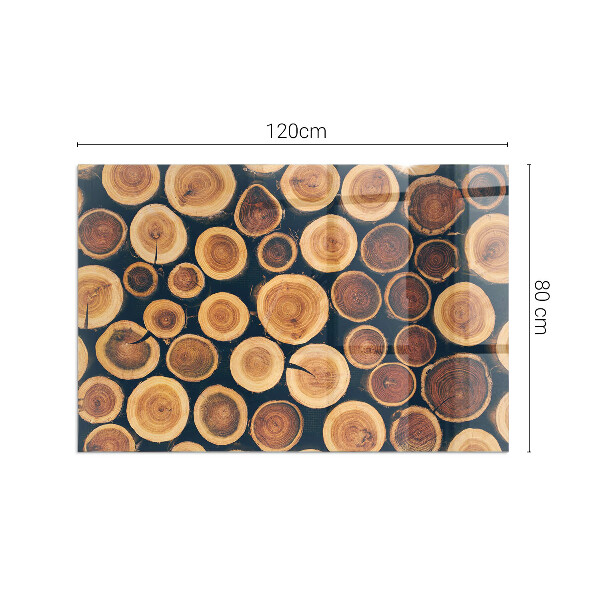 Obdĺžnikové sklo pod kachle Krabica s dreveným rámom