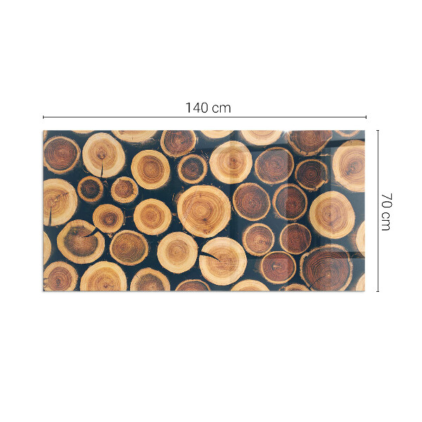 Obdĺžnikové sklo pod kachle Krabica s dreveným rámom