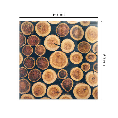 Obdĺžnikové sklo pod kachle Krabica s dreveným rámom