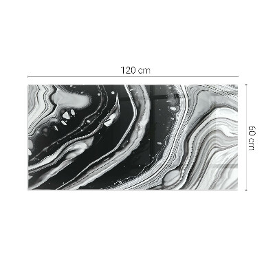 Obdĺžniková podložka pred krb Abstraktné vlnité a lineárne vzory