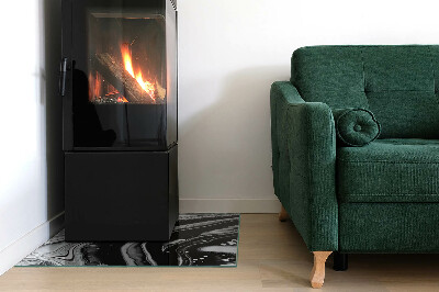 Obdĺžniková podložka pred krb Abstraktné vlnité a lineárne vzory