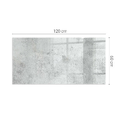 Obdĺžnikové sklo pod kachle Betónová textúra v surovom štýle