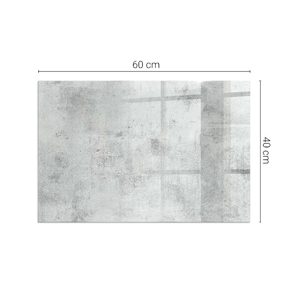 Obdĺžnikové sklo pod kachle Betónová textúra v surovom štýle
