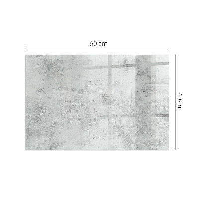 Obdĺžnikové sklo pod kachle Betónová textúra v surovom štýle