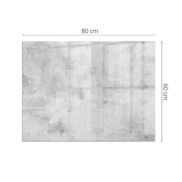 Obdĺžnikové sklo pod kachle Betónová textúra v surovom štýle