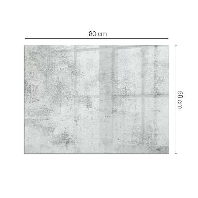 Obdĺžnikové sklo pod kachle Betónová textúra v surovom štýle