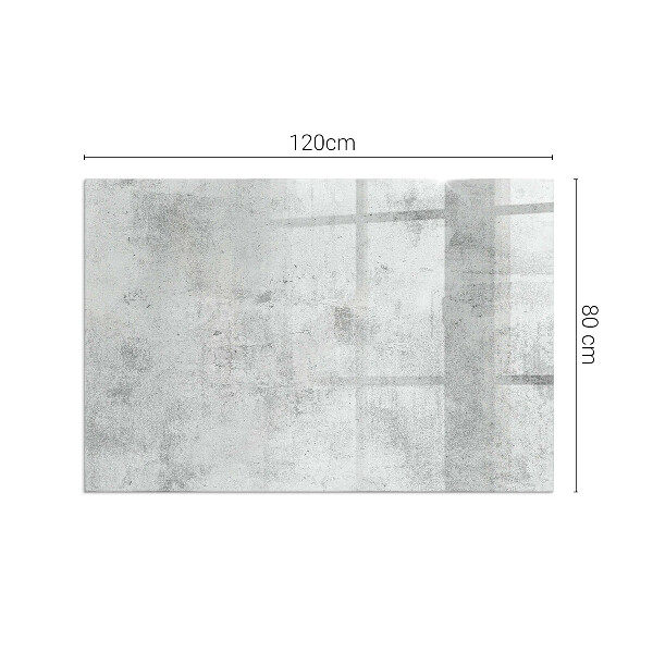 Obdĺžnikové sklo pod kachle Betónová textúra v surovom štýle