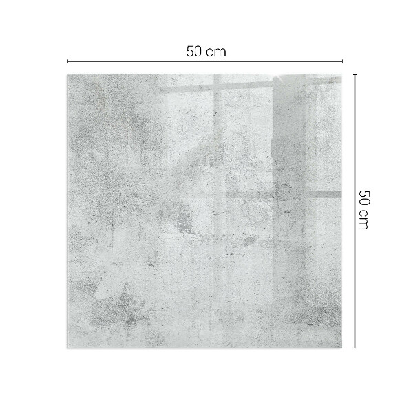 Obdĺžnikové sklo pod kachle Betónová textúra v surovom štýle