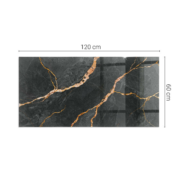 Obdĺžniková podložka pred krb Mramorový štýl s jemným žilkovaním