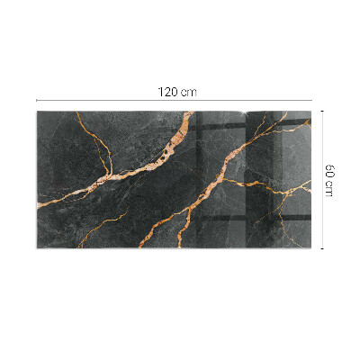 Obdĺžniková podložka pred krb Mramorový štýl s jemným žilkovaním