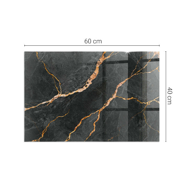 Obdĺžniková podložka pred krb Mramorový štýl s jemným žilkovaním