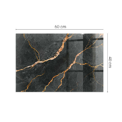 Obdĺžniková podložka pred krb Mramorový štýl s jemným žilkovaním