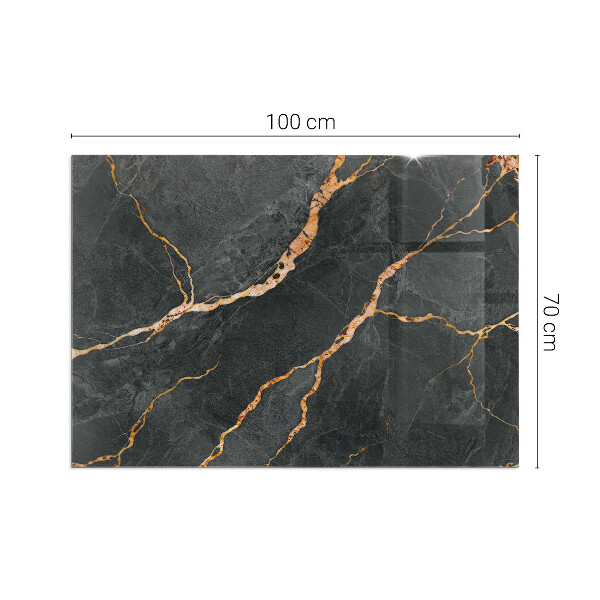 Obdĺžniková podložka pred krb Mramorový štýl s jemným žilkovaním