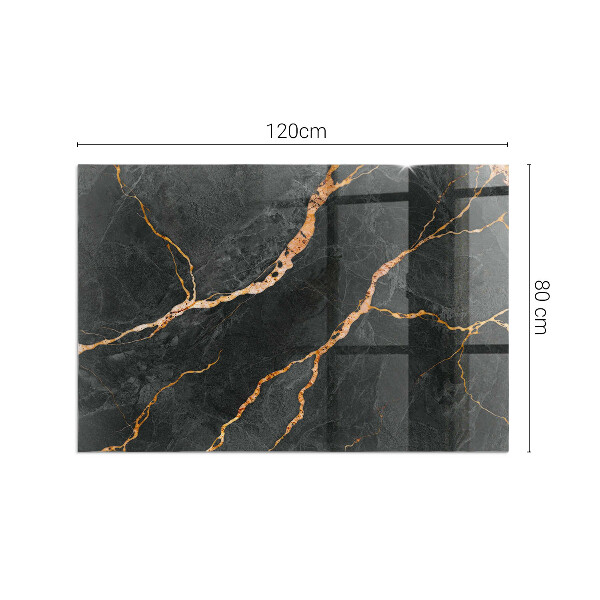Obdĺžniková podložka pred krb Mramorový štýl s jemným žilkovaním