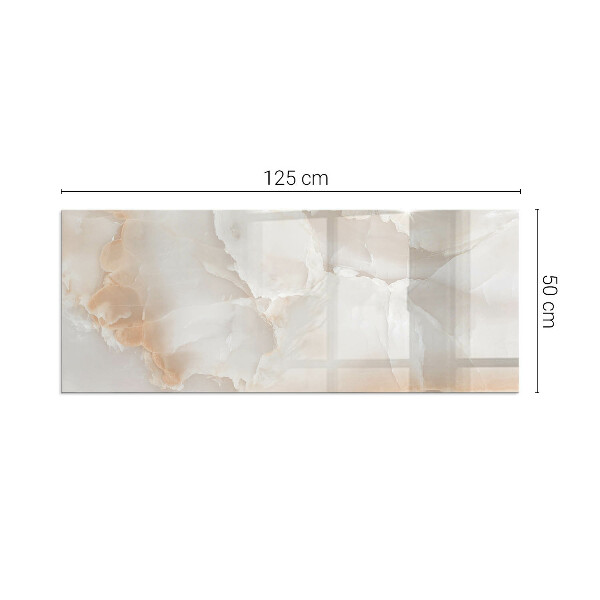 Obdĺžnikové sklo pod kachle Kamenný organický motív