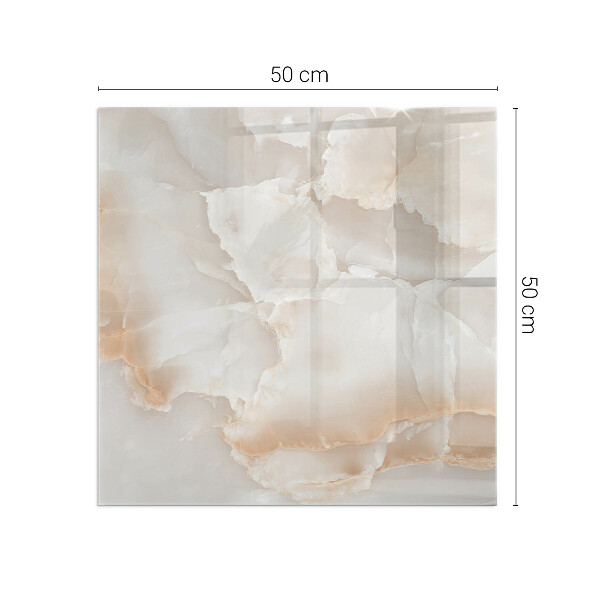 Obdĺžnikové sklo pod kachle Kamenný organický motív