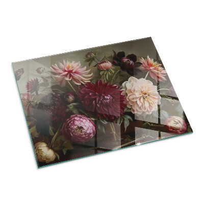 Obdĺžniková podložka pred krb Kvetinový detail v plnom kvete