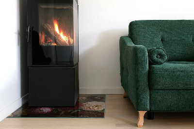 Obdĺžniková podložka pred krb Kvetinový detail v plnom kvete