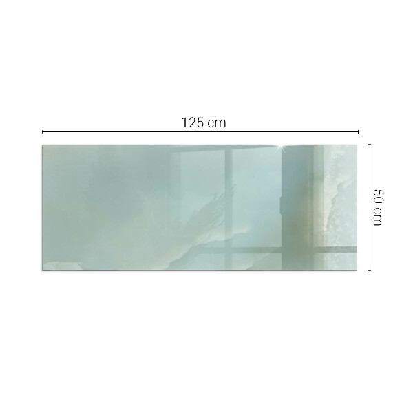 Obdĺžniková podložka pred krb Mramorový motív v jemných tónoch