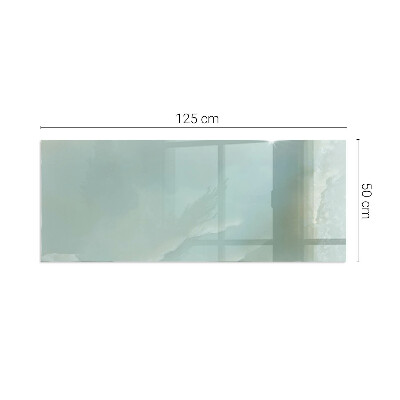 Obdĺžniková podložka pred krb Mramorový motív v jemných tónoch