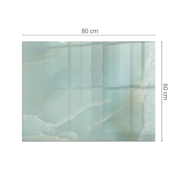 Obdĺžniková podložka pred krb Mramorový motív v jemných tónoch