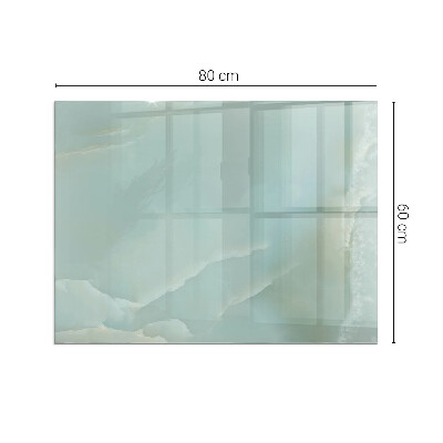 Obdĺžniková podložka pred krb Mramorový motív v jemných tónoch