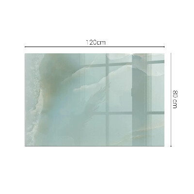 Obdĺžniková podložka pred krb Mramorový motív v jemných tónoch