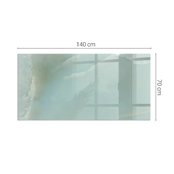 Obdĺžniková podložka pred krb Mramorový motív v jemných tónoch