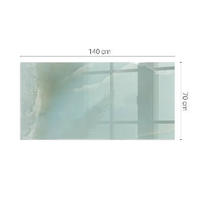 Obdĺžniková podložka pred krb Mramorový motív v jemných tónoch