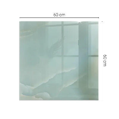 Obdĺžniková podložka pred krb Mramorový motív v jemných tónoch