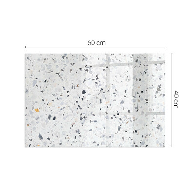 Obdĺžniková podložka pred krb Kamenný vzor s malými akcentmi