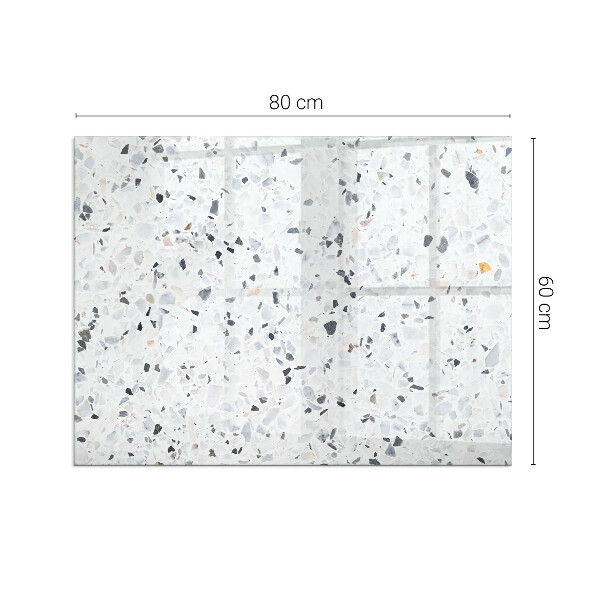 Obdĺžniková podložka pred krb Kamenný vzor s malými akcentmi