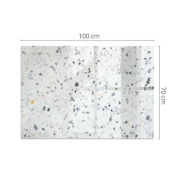 Obdĺžniková podložka pred krb Kamenný vzor s malými akcentmi