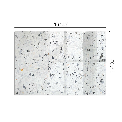 Obdĺžniková podložka pred krb Kamenný vzor s malými akcentmi