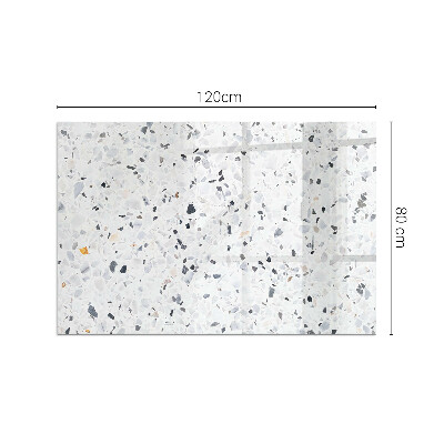 Obdĺžniková podložka pred krb Kamenný vzor s malými akcentmi