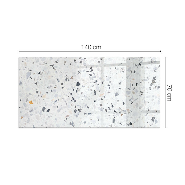 Obdĺžniková podložka pred krb Kamenný vzor s malými akcentmi