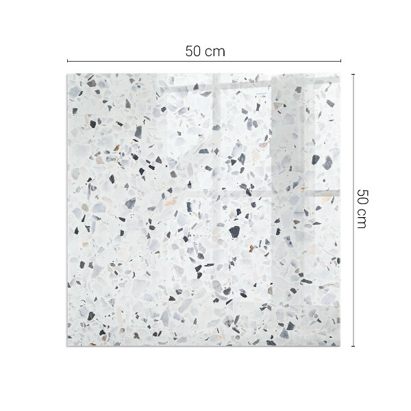 Obdĺžniková podložka pred krb Kamenný vzor s malými akcentmi