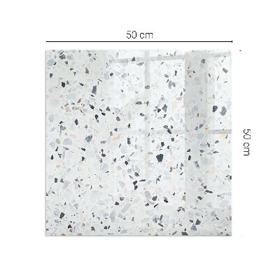 Obdĺžniková podložka pred krb Kamenný vzor s malými akcentmi