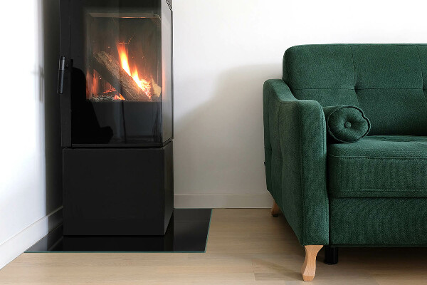 Obdĺžniková podložka pred krb Farba Čierna