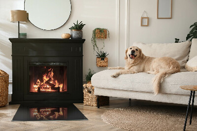 Obdĺžniková podložka pred krb Farba Čierna