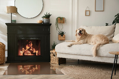 Obdĺžniková podložka pred krb Farba Hnedá