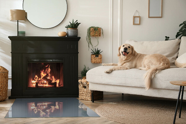 Obdĺžnikové sklo pod kachle Farba: Tmavomodrá