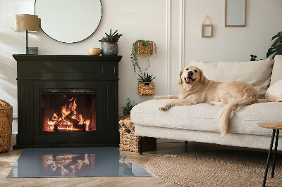 Obdĺžnikové sklo pod kachle Farba: Tmavomodrá