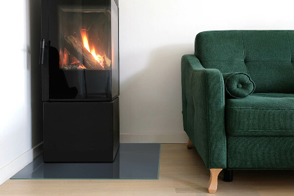 Obdĺžnikové sklo pod kachle Farba: Tmavomodrá