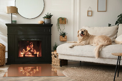 Obdĺžniková podložka pred krb Farba Hnedá